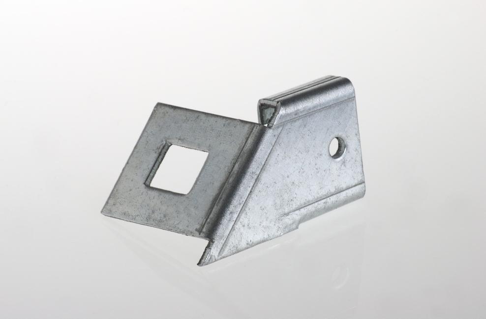 Adapter bracket left For electro forge-welded grating