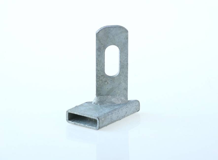 Adapter bracket left For electro forge-welded grating