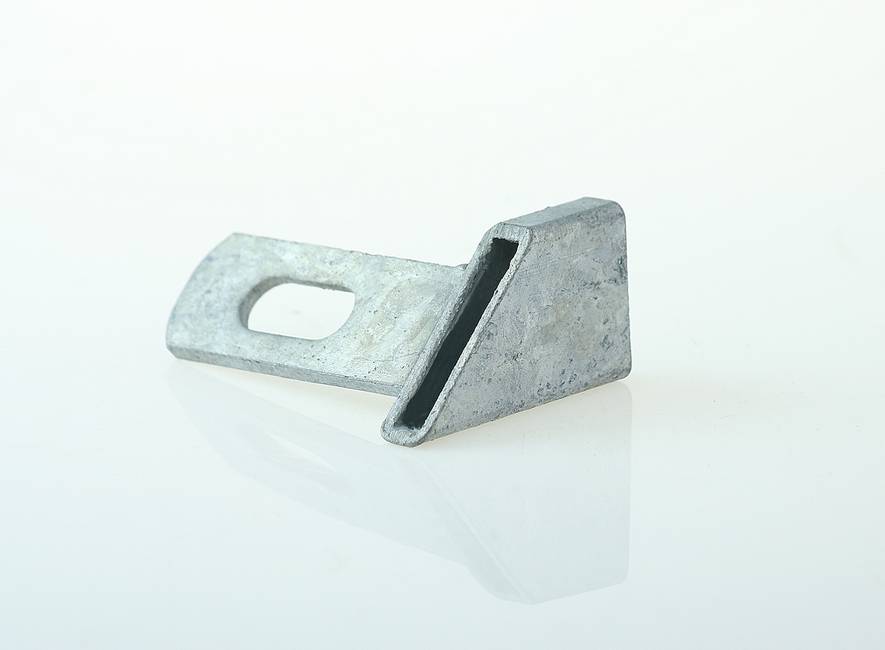 Adapter bracket left For electro forge-welded grating