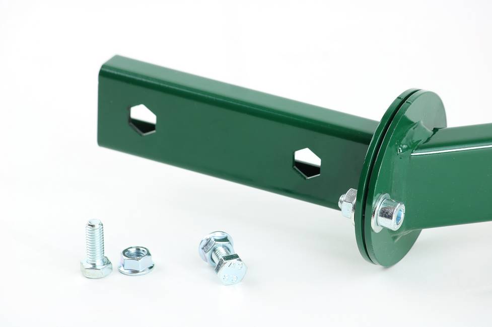 Bavolet à angle vert pour poteau T35 Bavolet à 45 ° réglable