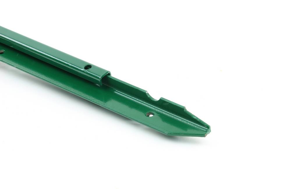 Bavolet à angle vert pour poteau T35 Bavolet à 45 ° réglable