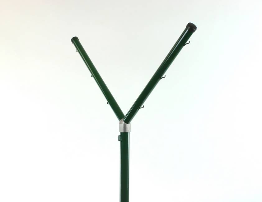 Inwards Ø 48 mm round post double extension Added protection against intruders for round posts