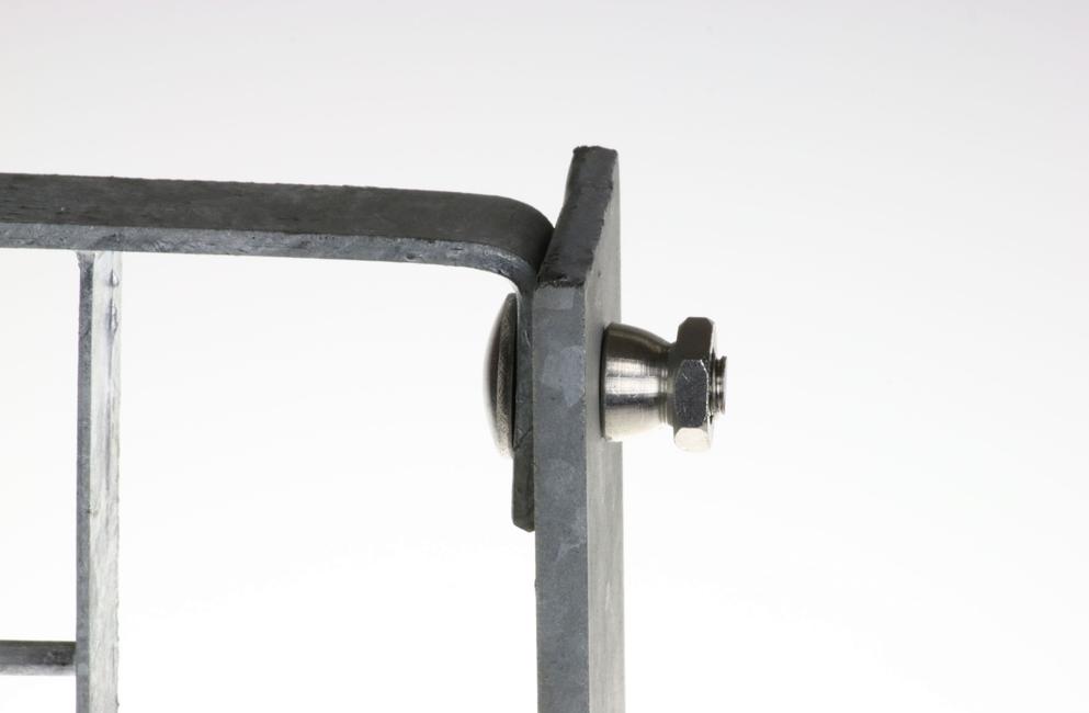 Anti-theft bolt and nut For electro forge-welded grating