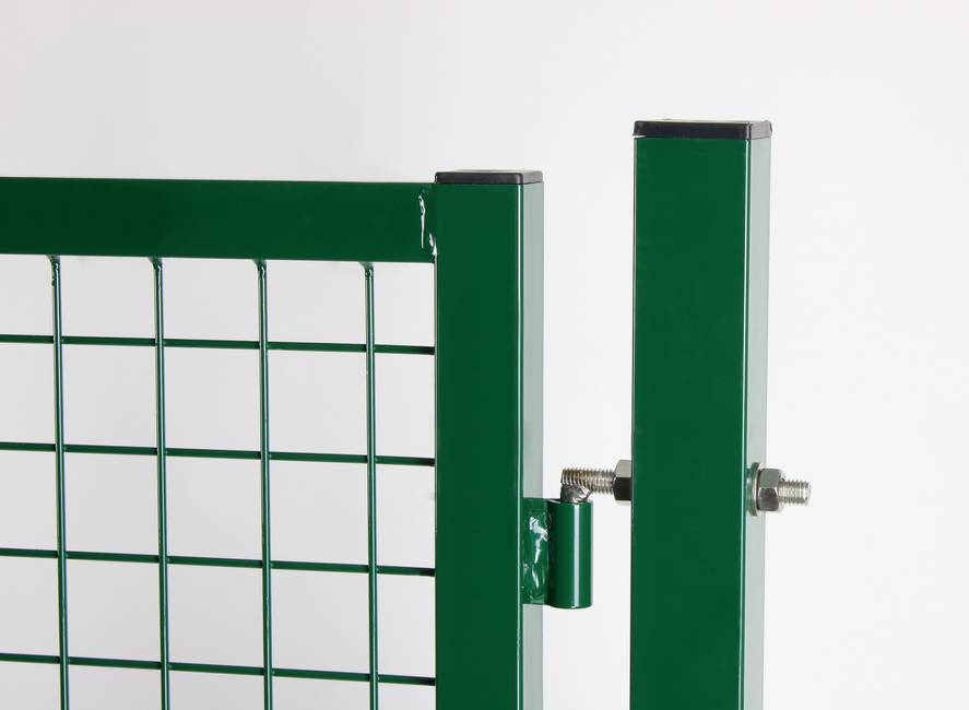 Two wings green Garden gate With stainless steel accessories