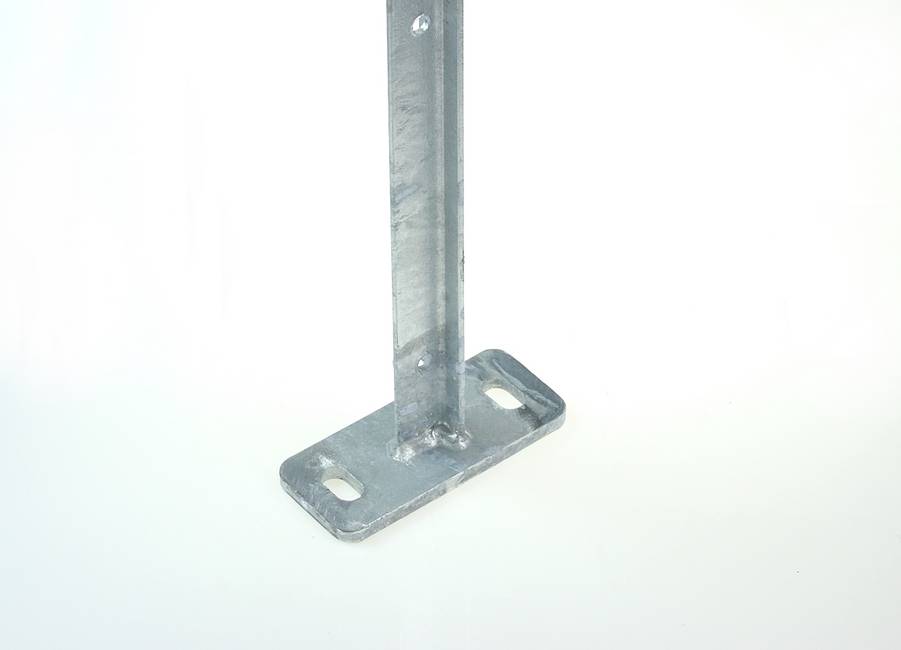 Galvanized sleeve anchored T-post For a wall installation
