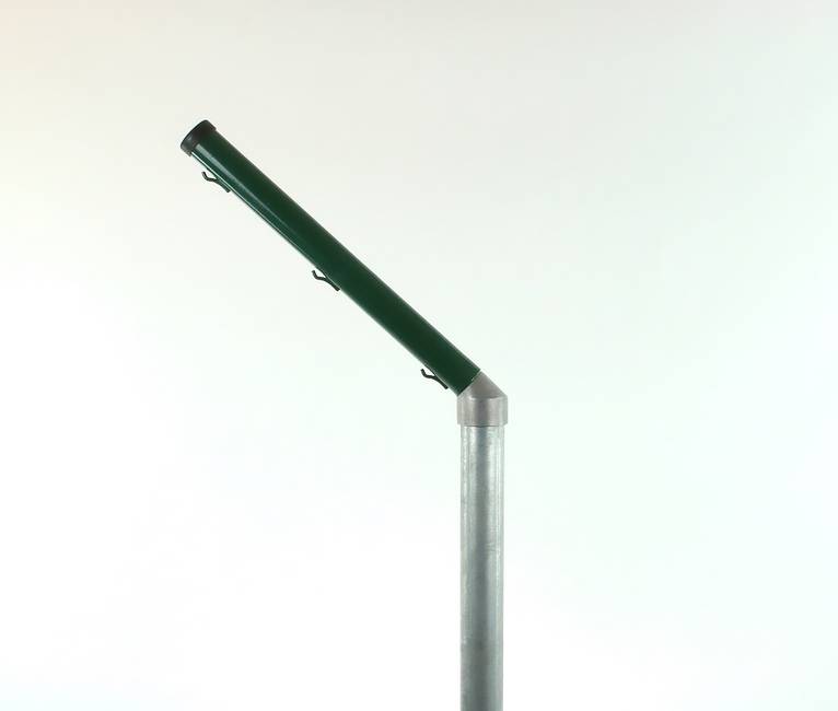 Inwards Ø 60 mm round post extension Added protection against intruders for round posts