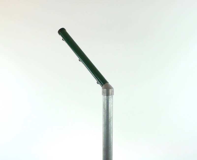 Inwards Ø 60 mm round post extension Added protection against intruders for round posts