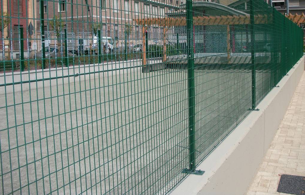 Galvanized sleeve anchored T-post For a wall installation