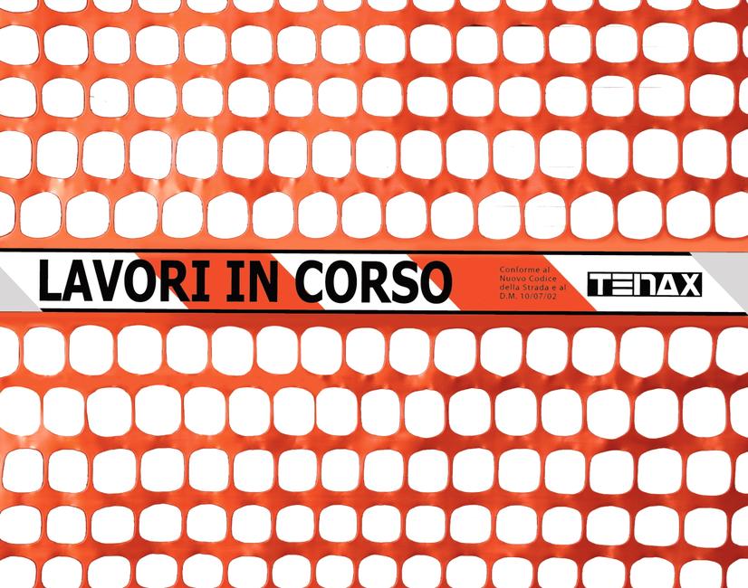 Working Filet de chantier avec bande réfringente