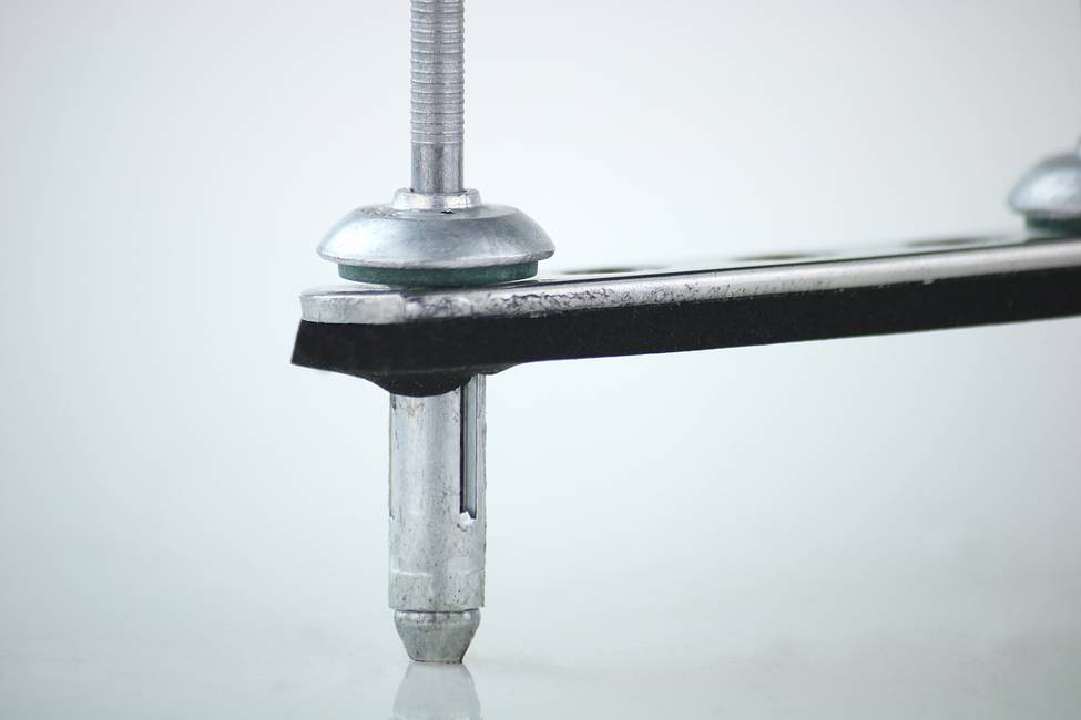 Stainless steel plate with 9 holes Designed for Copertec fall protection system 