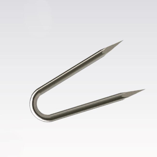 Wood pole staple To lay wire to wood pole