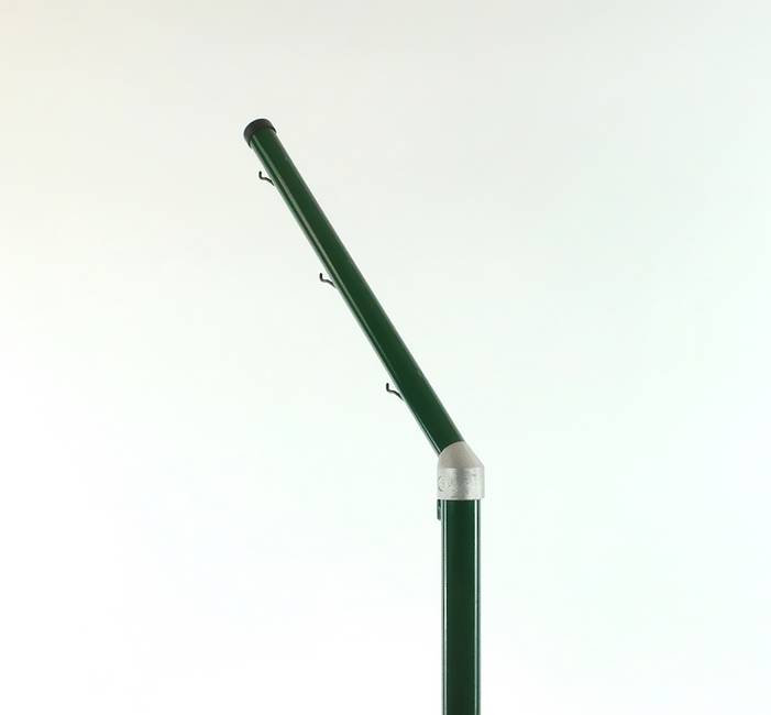 Inwards Ø 48 mm round post extension Added protection against intruders for round posts