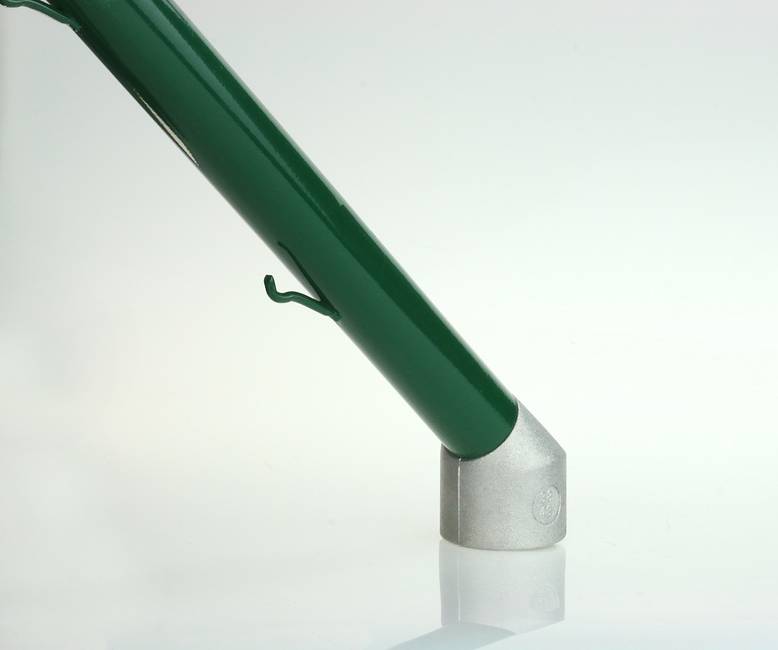 Inwards Ø 48 mm round post extension Added protection against intruders for round posts