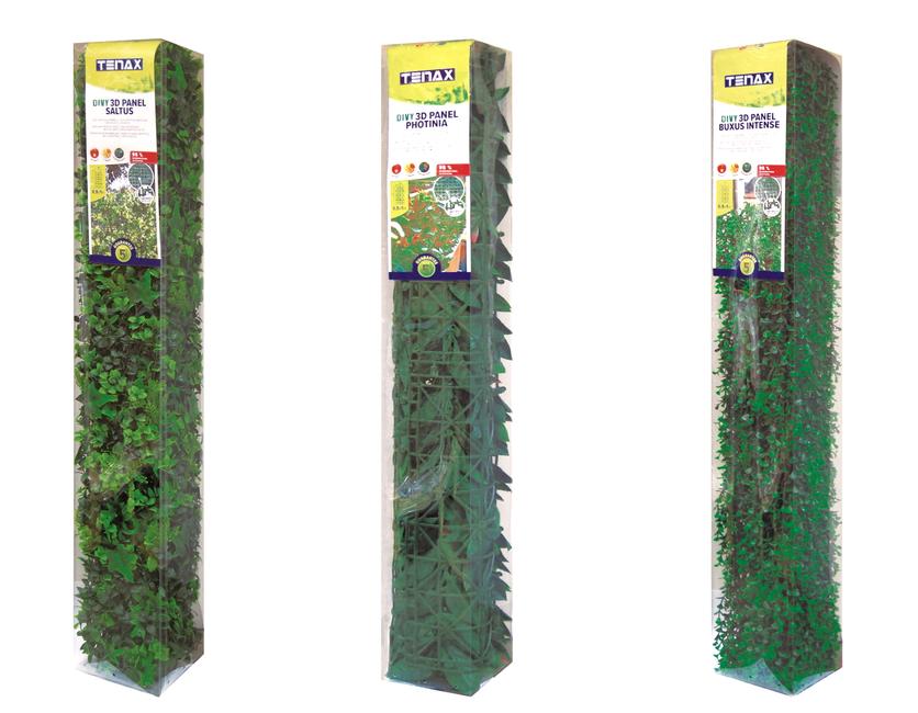 Divy 3D Panel Buxus Lilac Haie synthétique en feuilles de buis lilas en modules à composer