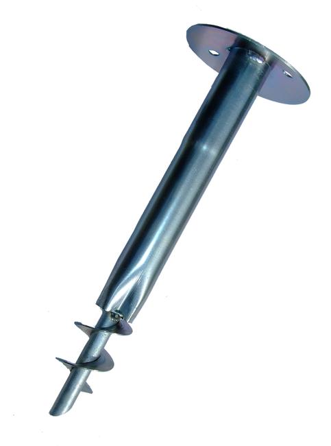 Vortek TI 48 Ground screw post support for Ø 48 mm round iron fencing poles