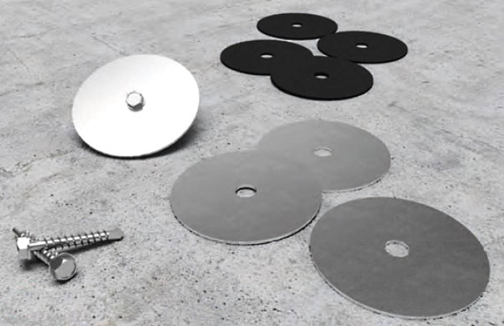 Soltec steel washer To fix Soltec anti-collapsing mesh