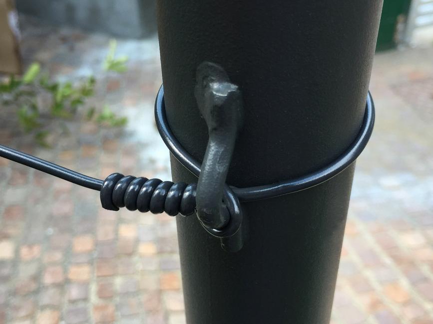 Grey PVC coated tension wire Ø 2.8 mm Strong and effective