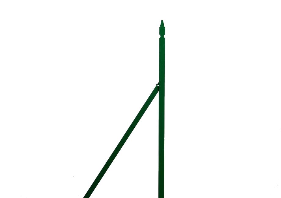 Basic green L-shaped brace arm The plastic coated L-shaped brace arm