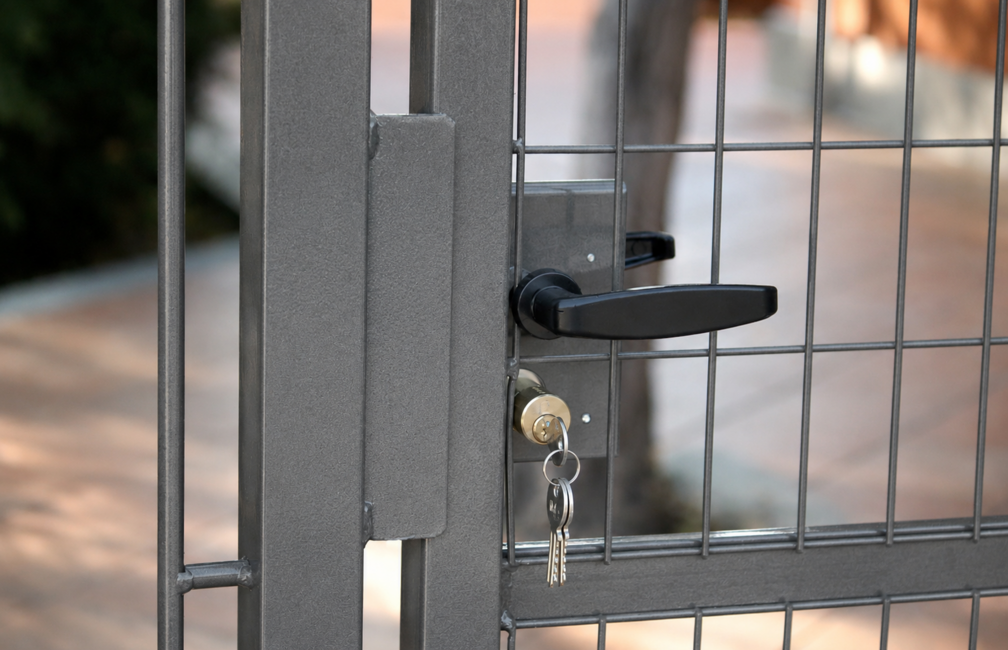 Cancello Base grigio 1 anta Completo e conveniente