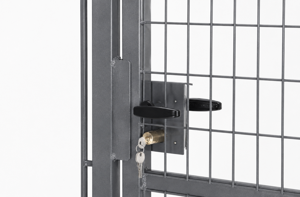 Cancello Base grigio 1 anta Completo e conveniente