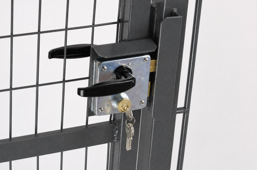 Cancello Base grigio 1 anta Completo e conveniente