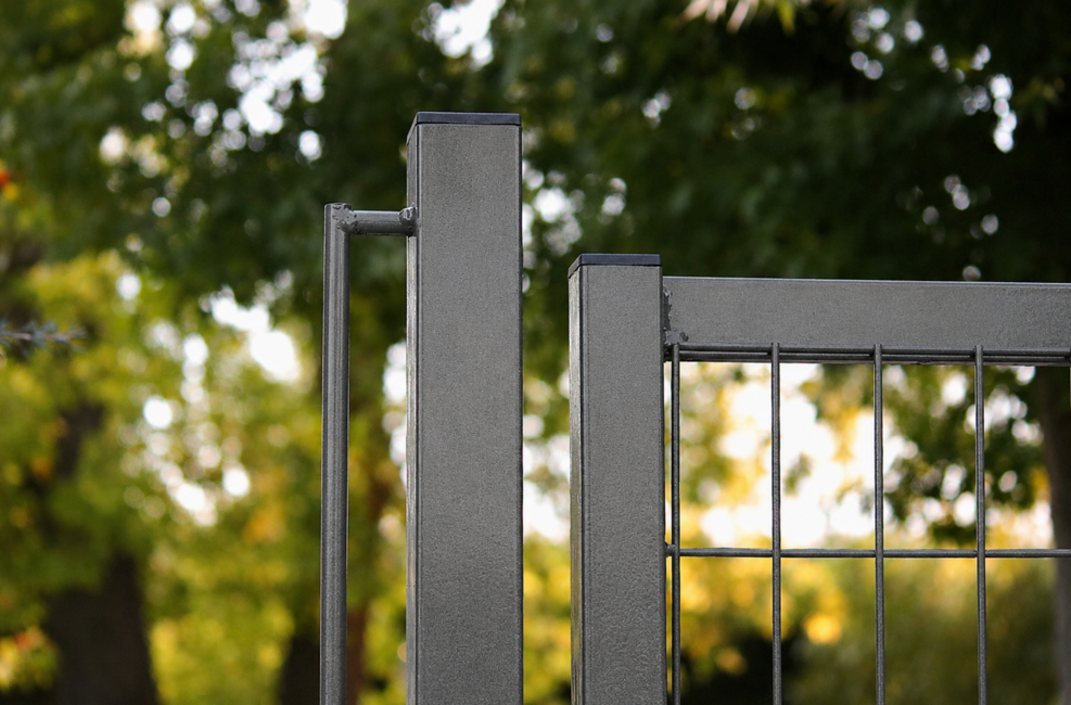 Cancello Base grigio 2 ante Completo e conveniente