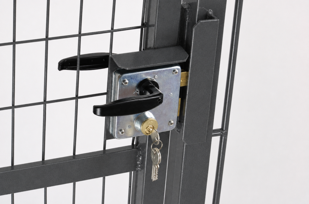 Cancello Base grigio 2 ante Completo e conveniente