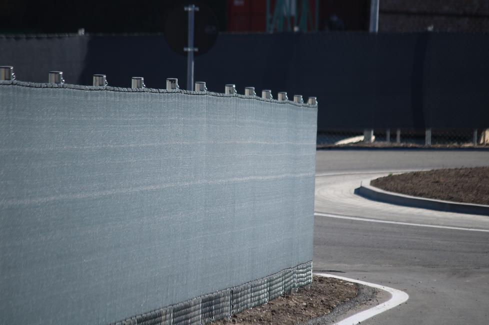 Coimbra Dark Grey shading fence screen