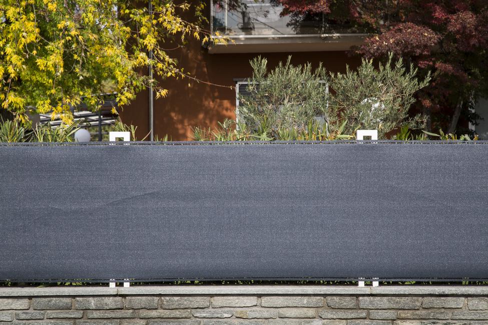 Coimbra Dark Grey shading fence screen