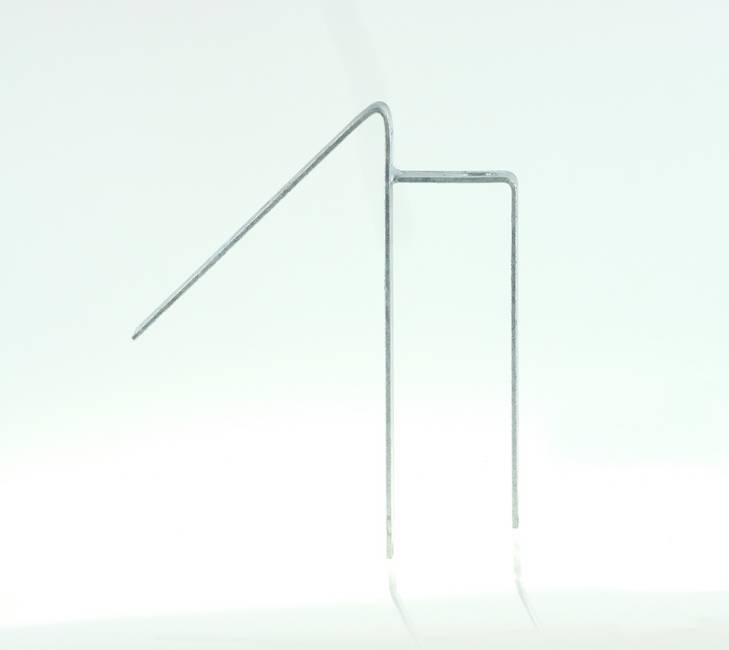 Galvanized swing gate centre stop to be cemented For gates positioned in difficult terrain