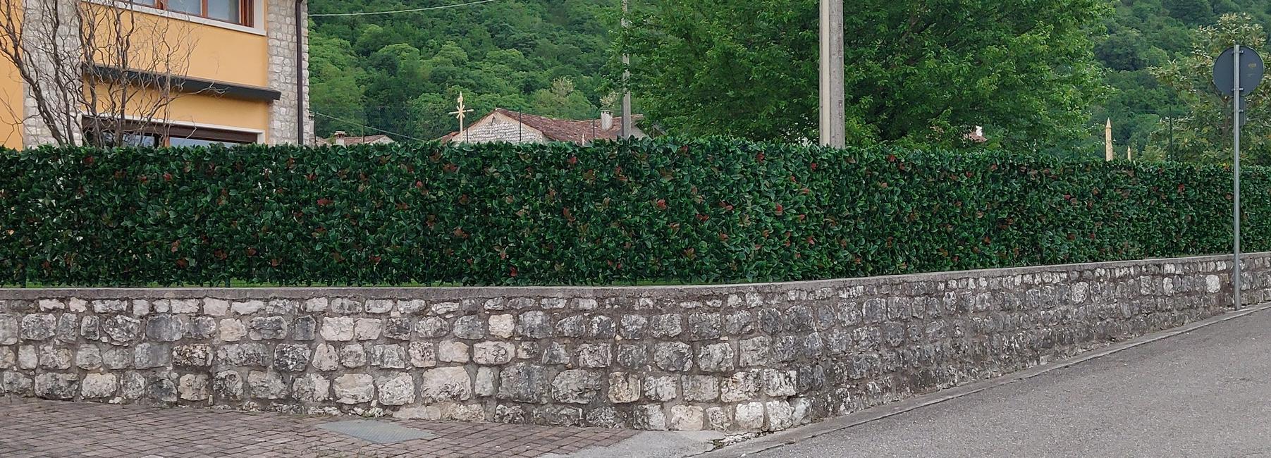 Divy 3D Plus Photinia Haie synthétique 3D en rouleau imitation Photinia