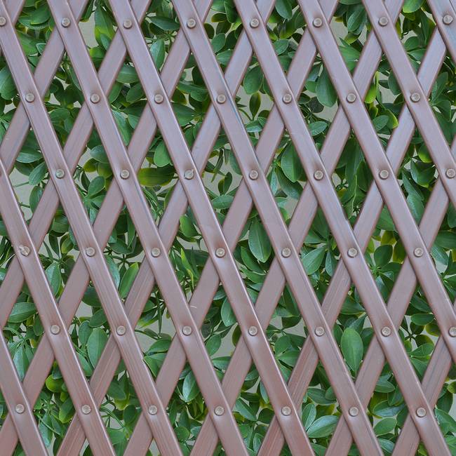 Divy 3D Trellis Haie synthétique avec treillis en PVC
