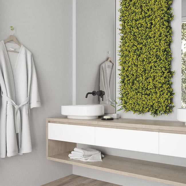 Divy Buxus Siepe sintetica componibile con foglie di bosso