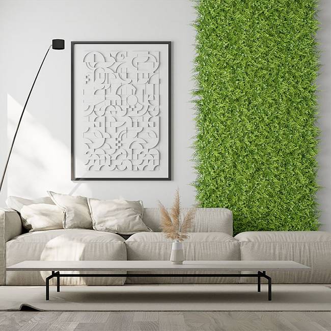 Divy Fern Haie synthétique à feuilles de fougère en modules à composer 