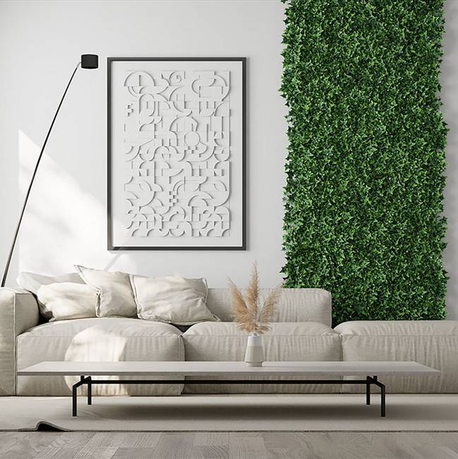 Divy Helix Haie synthétique à feuilles de lierre en modules à composer 