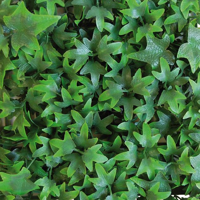Divy Helix Synthetic hedge with ivy leaves in interlocking modules 