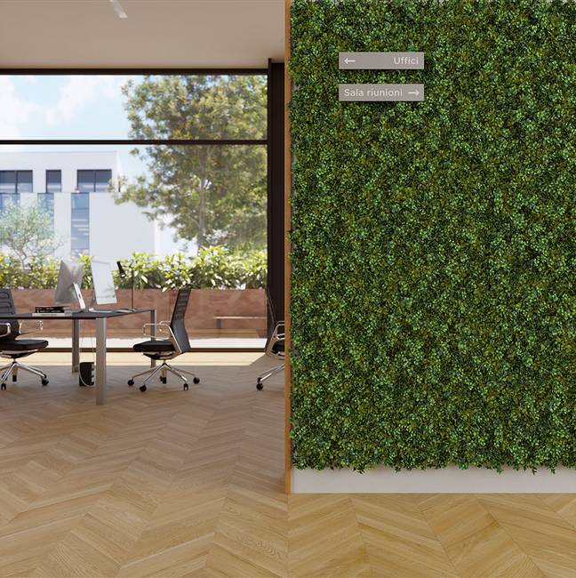 Divy Saltus Undergrowth synthetic hedge in interlocking modules