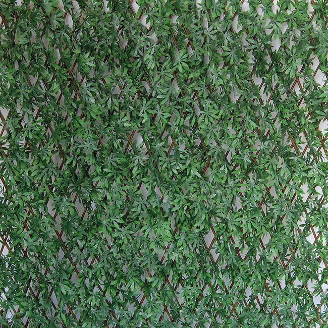 Divy X-Tens Acer Palmatum Synthetic hedge with maple leaves on adaptable trellis