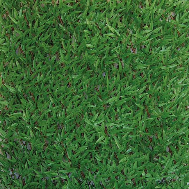 Divy X-Tens Bamboo Haie synthétique en feuilles de bambou sur treillis extensible