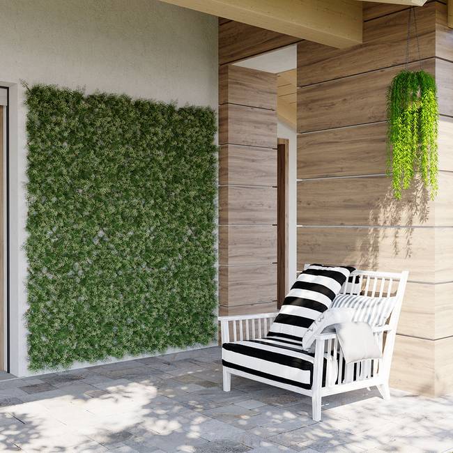 Divy X-Tens Cyprus Synthetic hedge with Cyprus leaves on adaptable trellis