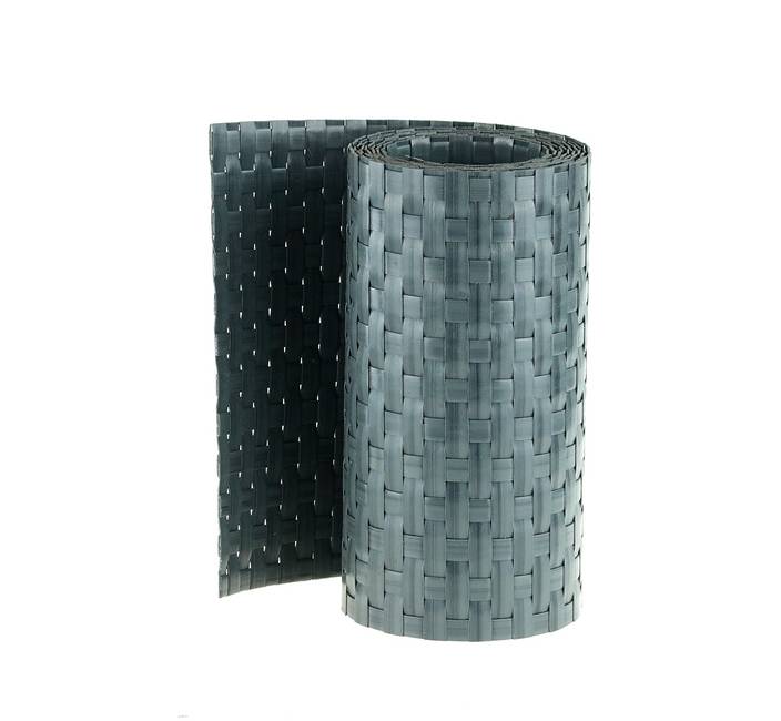 Fence panel strip rattan look dark grey Rattan look strip for panel