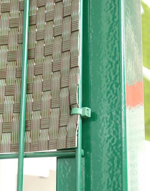 Fence panel strip rattan look dark grey Rattan look strip for panel