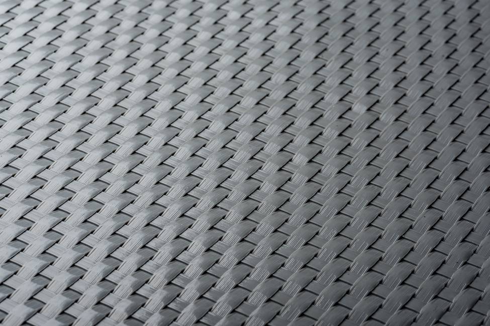 Fence panel strip rattan look grey Rattan look strip for panel