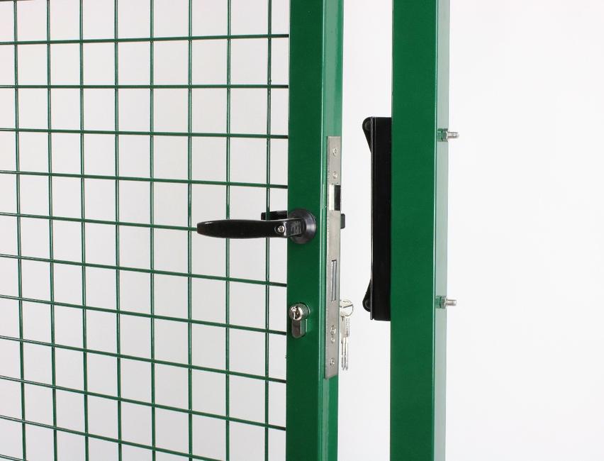 Single wing green Garden gate With stainless steel accessories