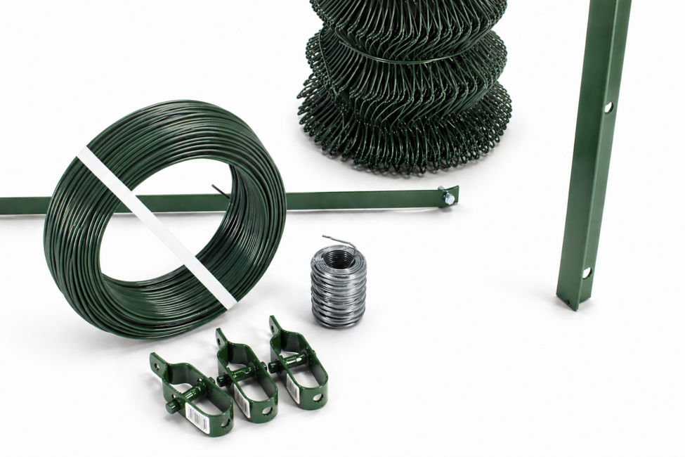 Ground mounted 25 mt chain link mesh fence kit Cheaper and easier