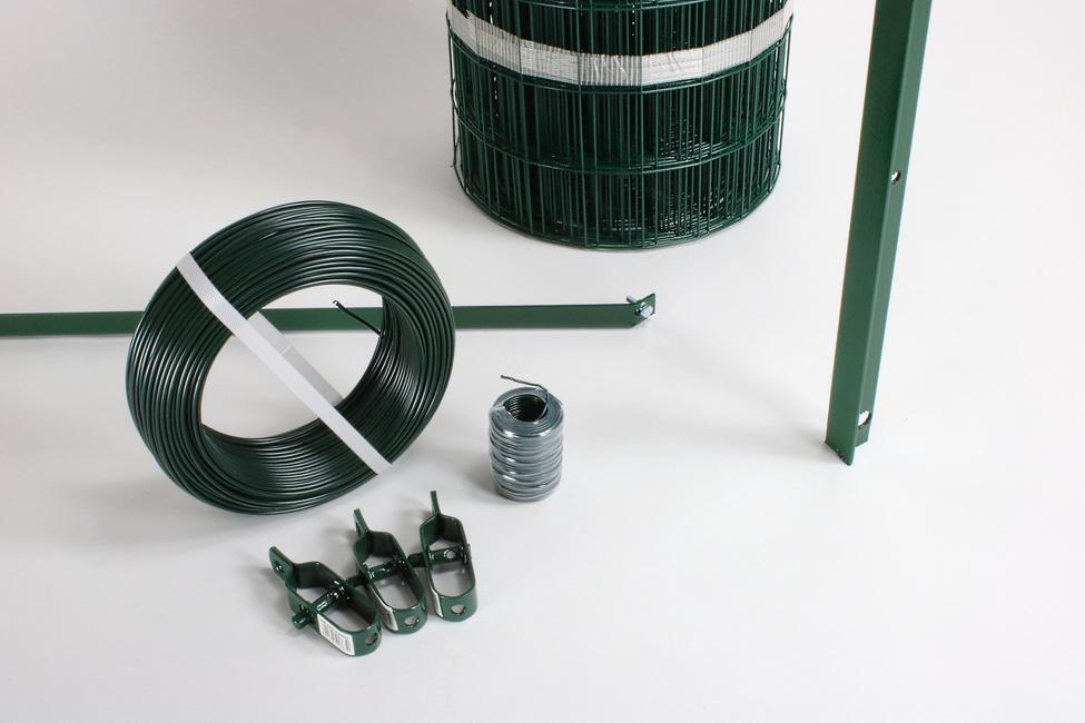 Ground mounted 25 mt electro-welded mesh fence kit Cheaper and easier