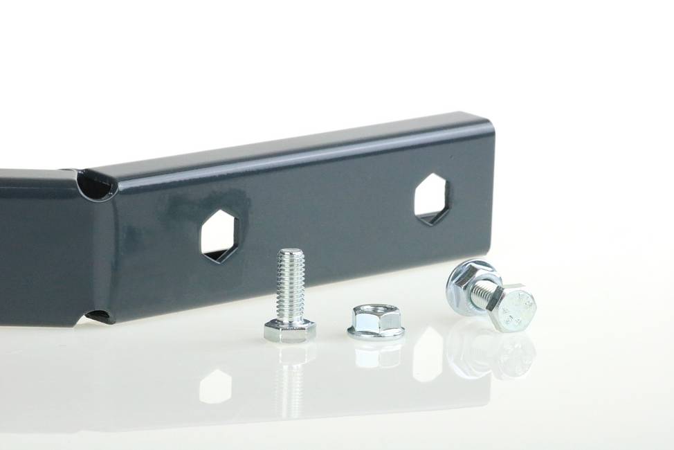 Inwards grey T35 post extension Added protection against intruders