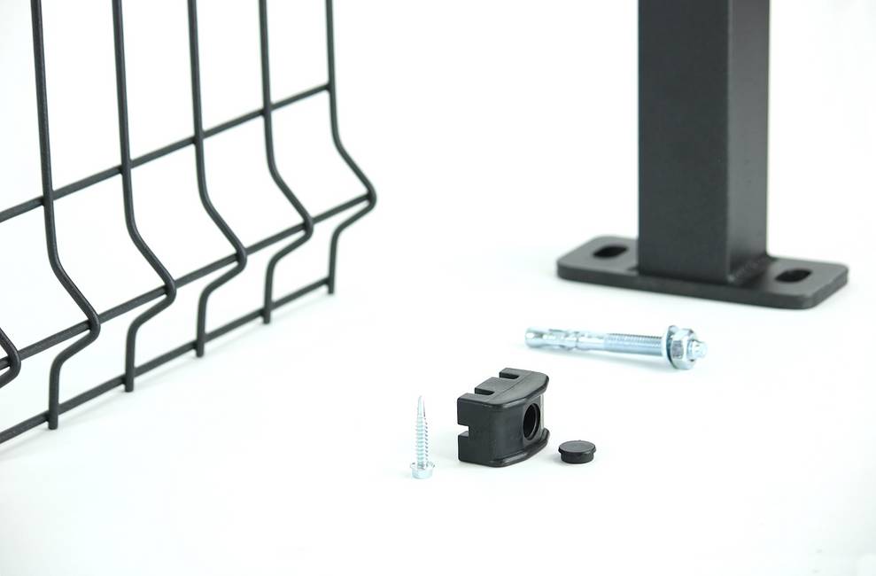 Kit 20 mt. recinzione a pannelli Medium antracite con autoforanti Il modo per recintare con i pannelli, più facile ed economico