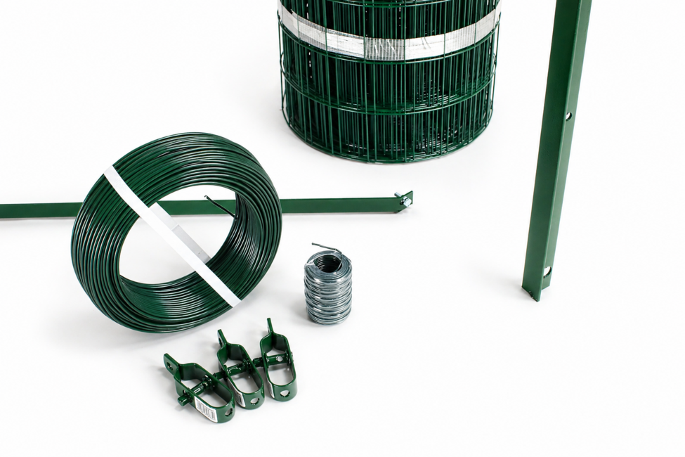 Kit 25 mt. pour clôture sur terrain électro soudée Plus pratique et plus économique