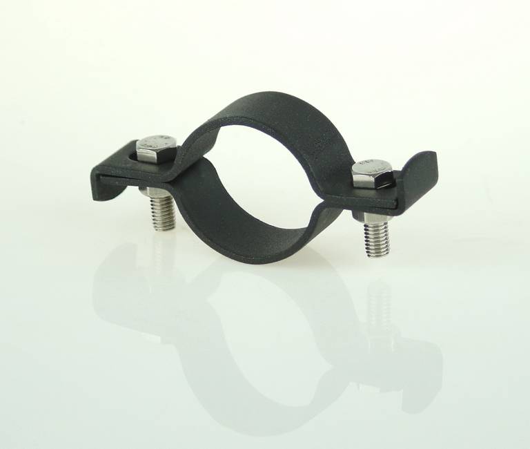 Kit di fissaggio a collare doppio antracite Il fissaggio intermedio per il sistema Classic 2000